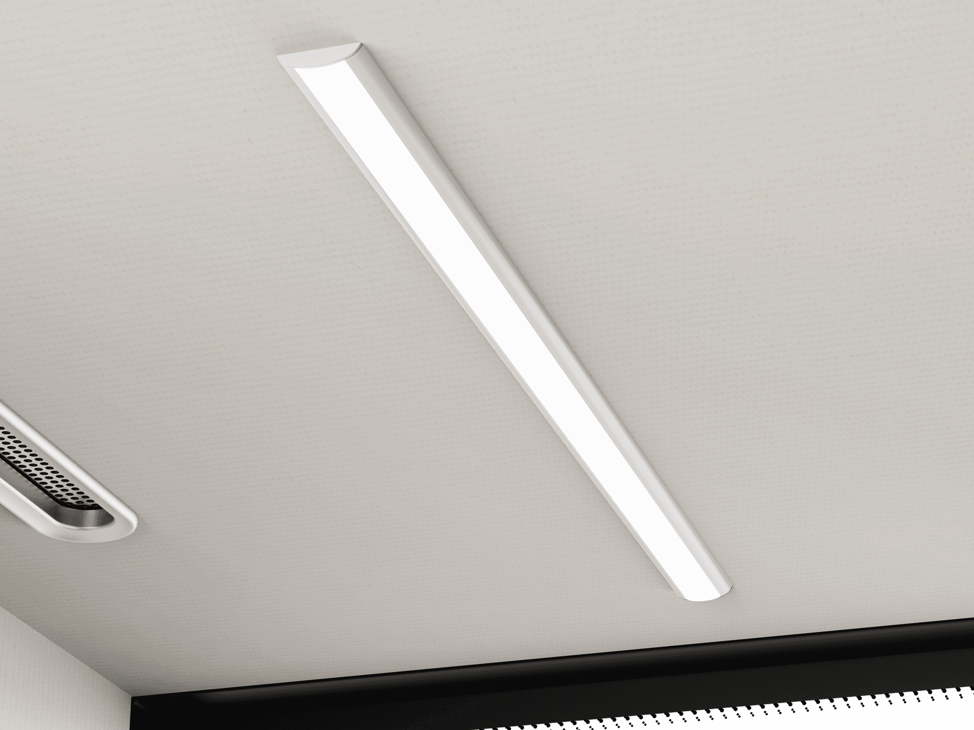 Innfelld LED-lýsing í loftinu